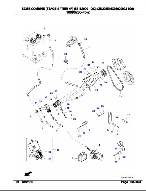 Fendt Combine 5225E Parts Catalog Manual 6246197 03.2019 PDF