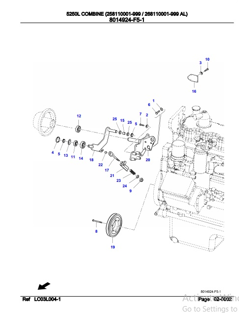 Fendt Combine 5250L Parts Catalog Manual 3906253 07.2019 PDF