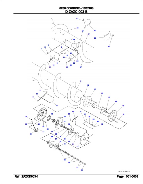 Fendt Combine 6280 Parts Catalog Manual 1637488 07.2005 PDF