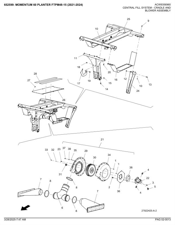 Fendt Momentum 60 Planter FTPM48-15 2021-2024 Spare Parts Catalog Manual PDF