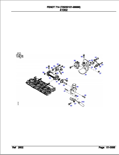 Fendt Tractor 714 Parts Catalog Manual F725000 11.2018 PDF