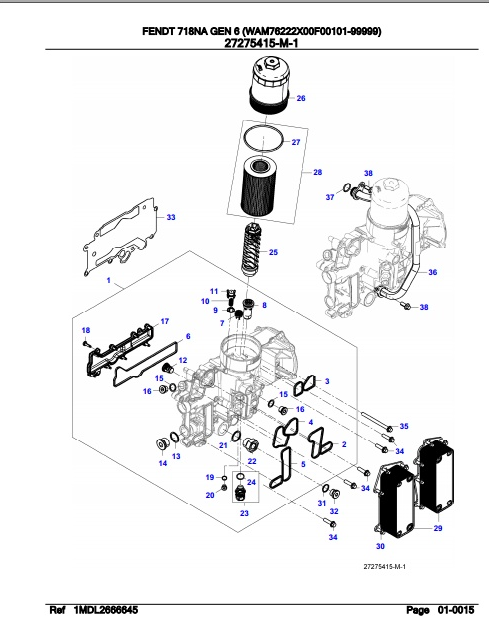 Fendt Tractor 718NA Gen 6 Parts Catalog Manual F762105 09.2020 PDF