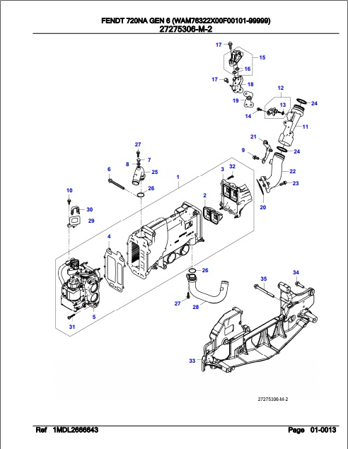 Fendt Tractor 720NA Gen 6 Parts Catalog Manual F763105 09.2020 PDF