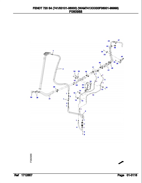 Fendt Tractor 720 S4 Parts Catalog Manual F741000 10.2020 PDF