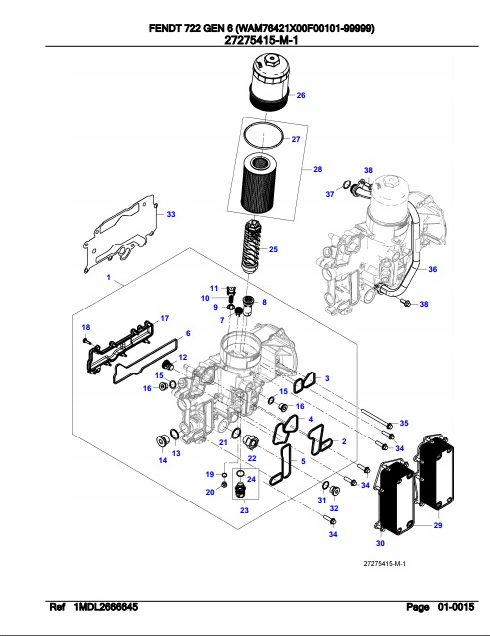 Fendt Tractor 722 Gen 6 Parts Catalog Manual F764000 09.2020 PDF