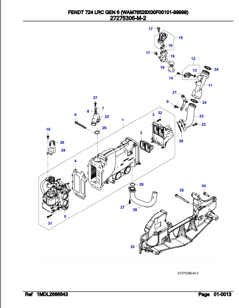 Fendt Tractor 724 LRC Gen 6 Parts Catalog Manual F765003 09.2020 PDF