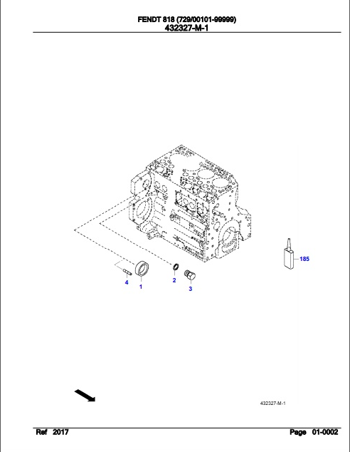 Fendt Tractor 818 Parts Catalog Manual F729000 11.2018 PDF