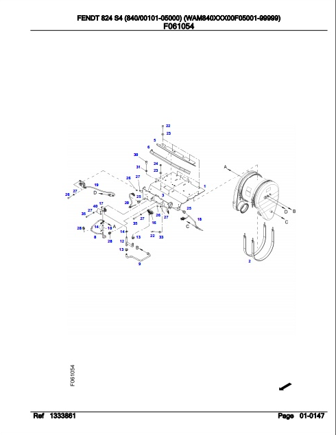 Fendt Tractor 824 S4 Parts Catalog Manual F840000 10.2019 PDF
