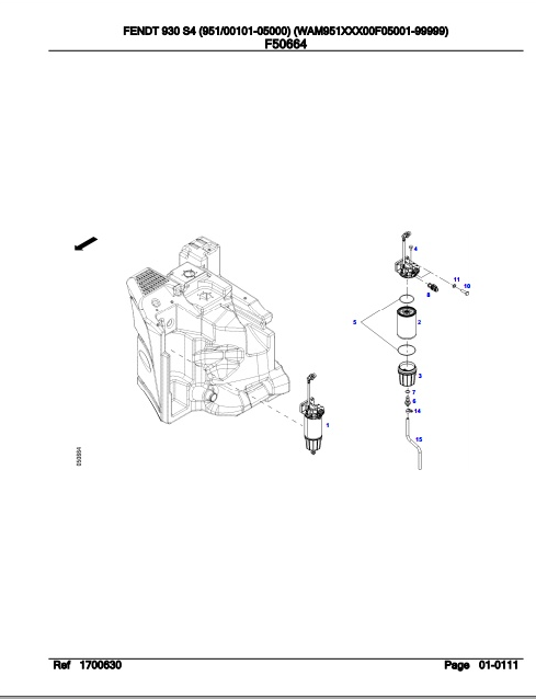 Fendt Tractor 930 S4 Parts Catalog Manual F951000 10.2020 PDF