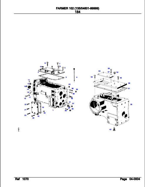Fendt Tractor Farmer 102 Parts Catalog Manual F135001 11.2018 PDF