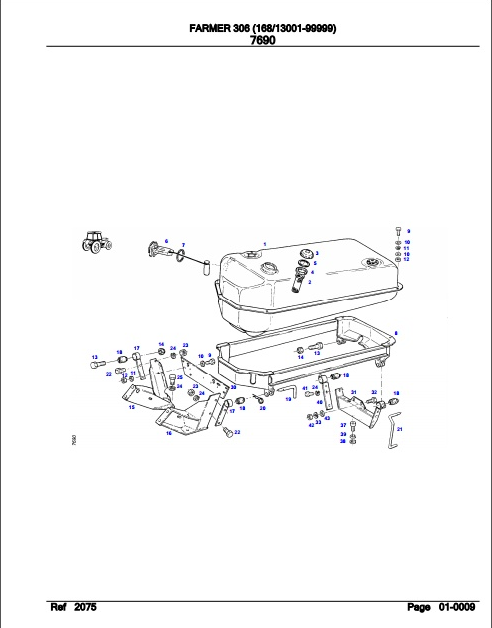 Fendt Tractor Farmer 306 Parts Catalog Manual F168002 11.2018 PDF