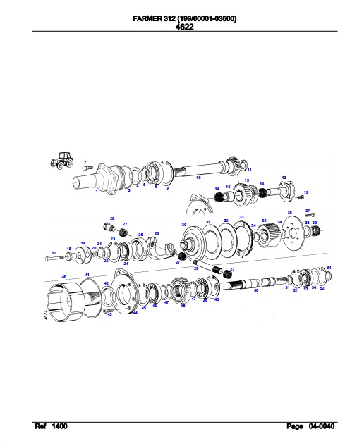 Fendt Tractor Farmer 312 Parts Catalog Manual F199000 11.2018 PDF