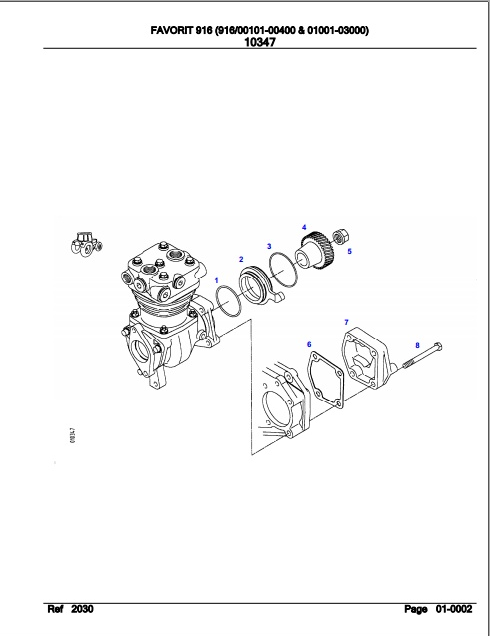 Fendt Tractor Favorit 916 Parts Catalog Manual F916000 09.2020 PDF