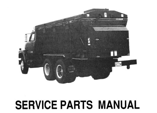 322 Gehl Truck Mounted Scavenger II Manure Spreader Service Parts Manual 904581 – Repair & Maintenance Guide