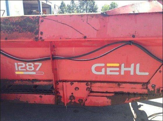 GEHL 1287 Forage Harvester Parts Catalogue Manual PDF Download