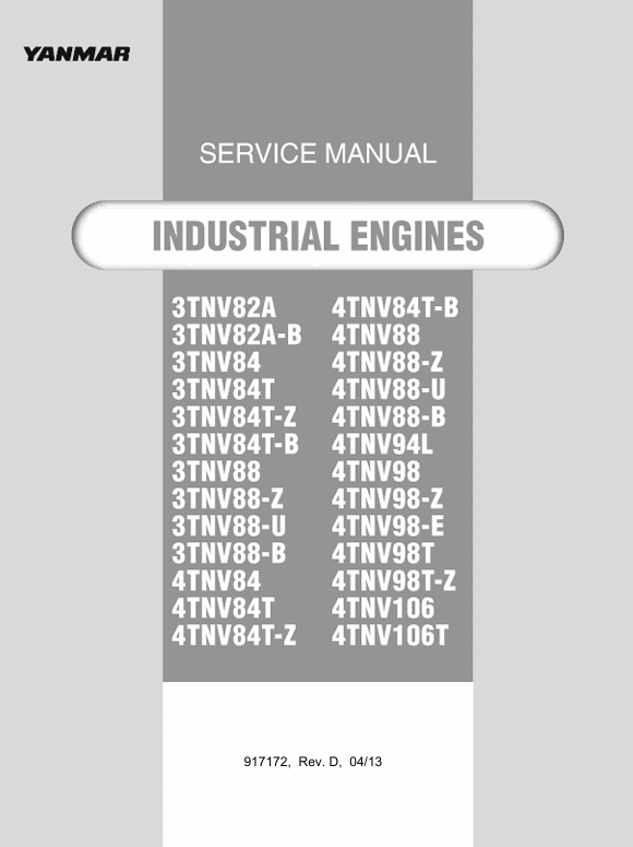 GEHL 3TNV & 4TNV (917172) Service Manual PDF Download – Complete Repair Guide