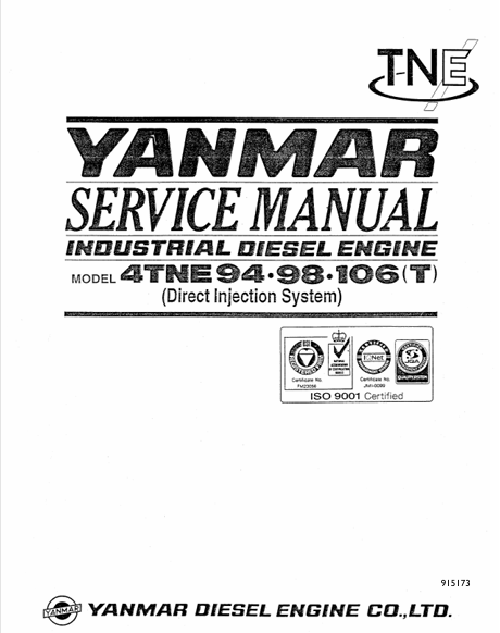 GEHL 4TNE 94, 98, 106 (915173) Service Manual PDF Download – Repair Guide