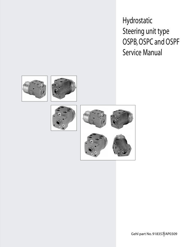 GEHL OSPB, OSPC & OSPF (918357) Service Manual PDF Download