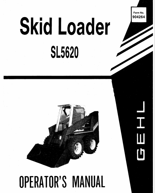 GEHL SL5620 Skid Loader (904264) Operator Manual PDF Download | Complete Service Guide