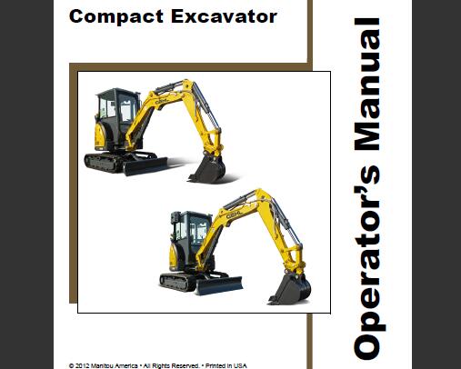 GEHL Z27 & Z35 Compact Excavator Operator’s Manual PDF Download