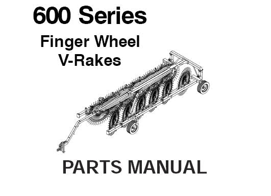 600 - Gehl Series Finger Wheel V-Rakes Parts Manual