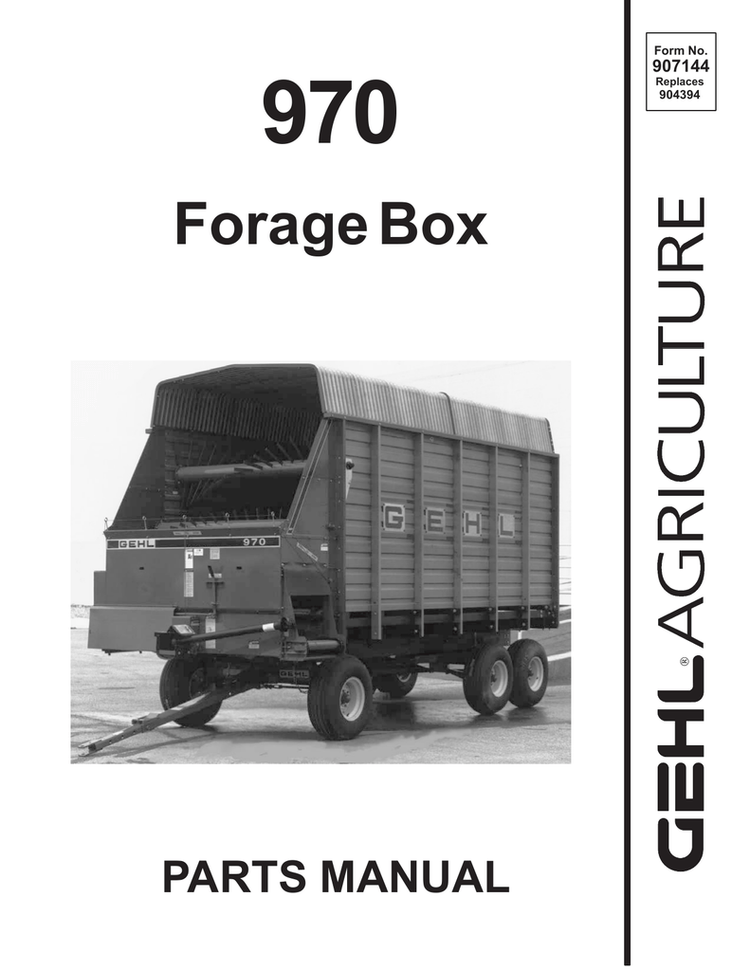 970 Gehl Forage Box Parts Manual – Complete Replacement Parts Guide