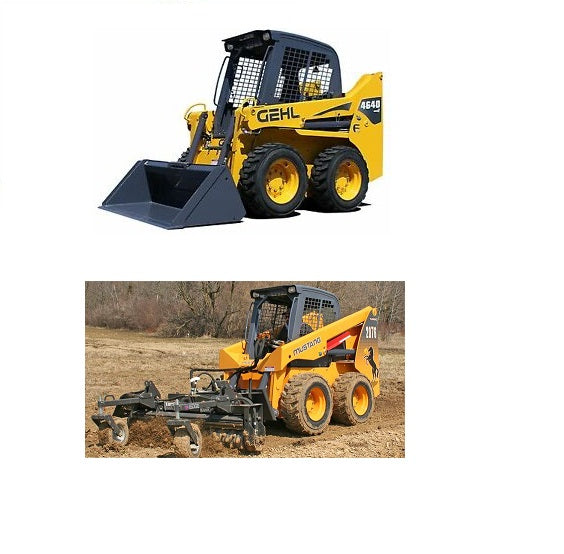 Gehl SL4640E, SL4840E, SL5640E and SL6640E & Mustang 2076 and 2086 Skid-Steer Loader Dual Joystick Controls Service Repair Manual PDF Download