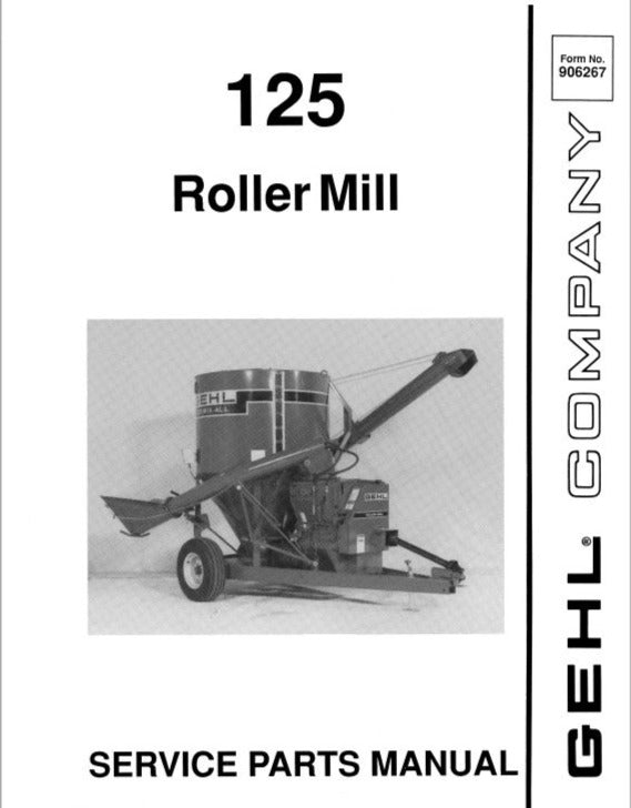 125 Roller Mill Gehl Service Parts Catalog Manual PDF Download | Complete Parts Guide