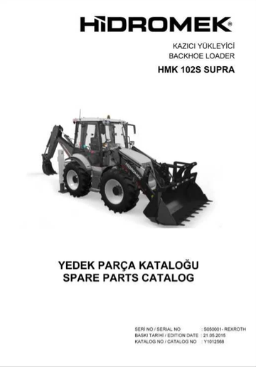 Hidromek Backhoe Loader HMK 102S Supra Spare Parts Catalog