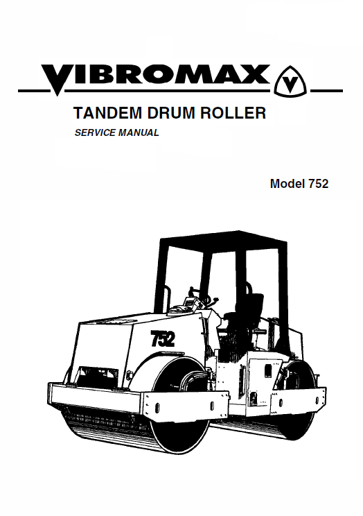 JCB VIBROMAX 752 Tandem Drum Roller Workshop Service Repair Manual