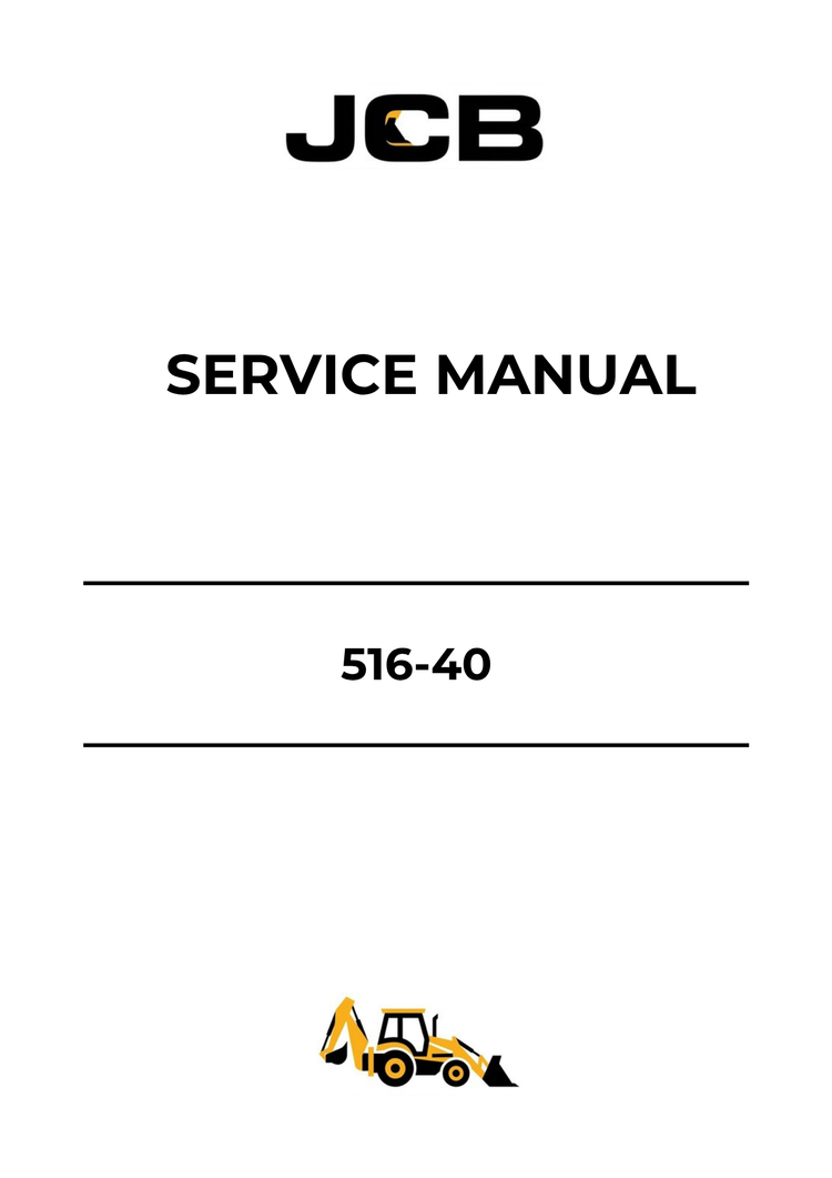 JCB 516-40 Service Manual 9813-4600 PDF Download | Repair & Maintenance Guide