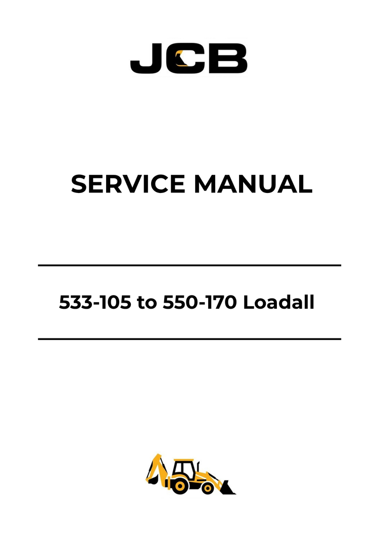 JCB 533-105 to 550-170 Loadall Service Manual PDF | Repair & Maintenance Guide