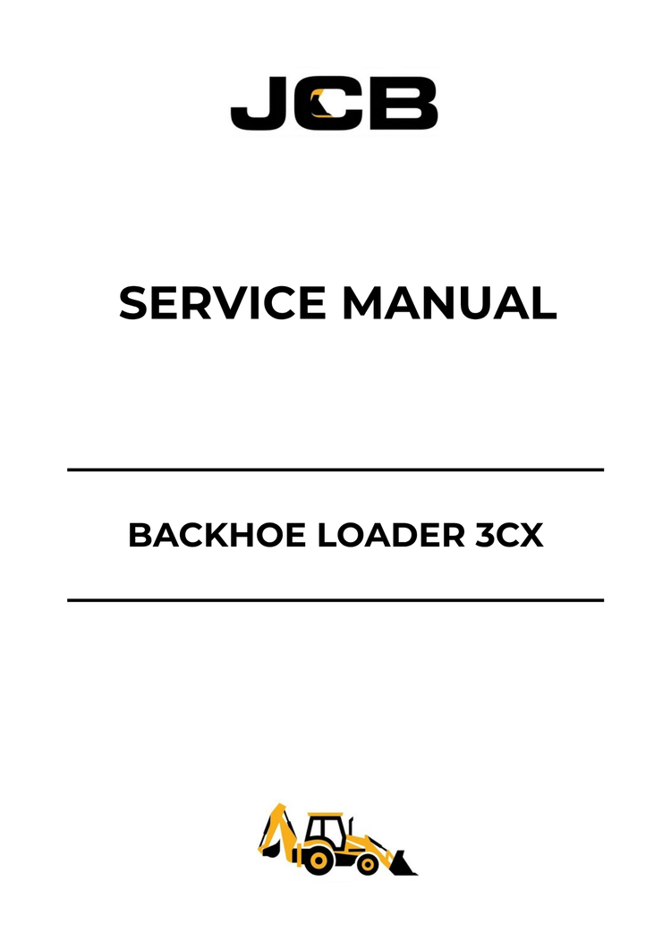 JCB 3CX Backhoe Loader Service Manual 9813/6650 PDF