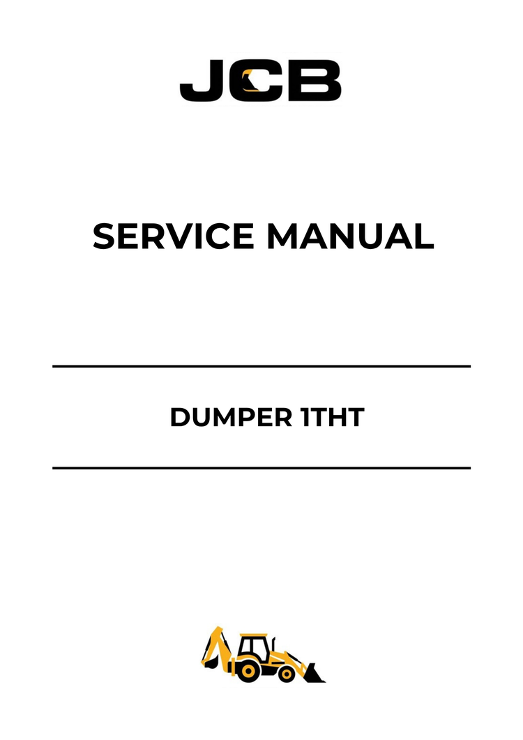 JCB Dumper 1THT Service Manual 9813/5200 PDF – Download & Repair Guide