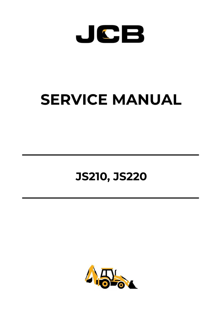 JCB JS210, JS220 Service Manual 9813-2400 PDF Download | Repair & Maintenance Guide