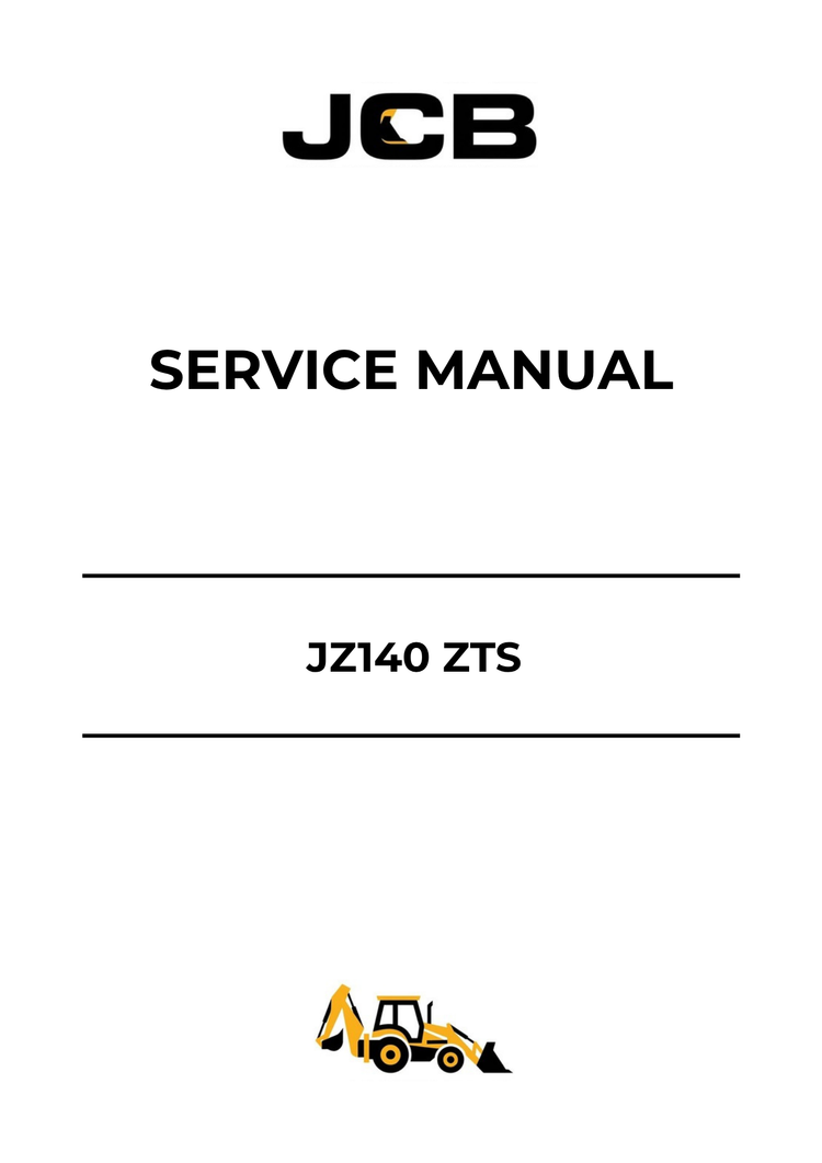 JCB JZ140 ZTS Service Manual PDF 9803-6530 – Complete Repair & Maintenance Guide