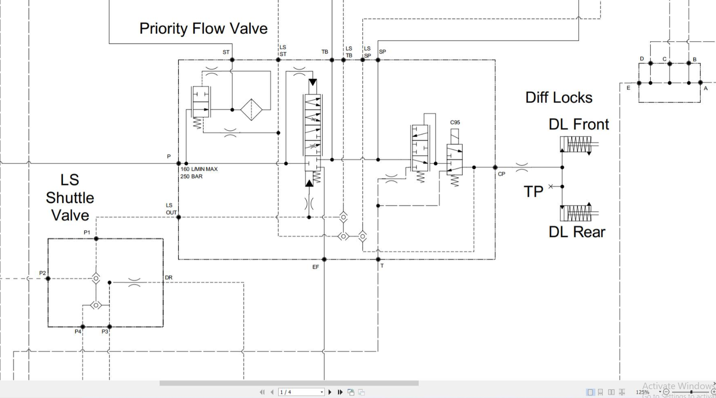 JCB Fastrac 4220-3 T4F Tractor (2022-2025) Electrical & Hydraulic Diagram Manual PDF
