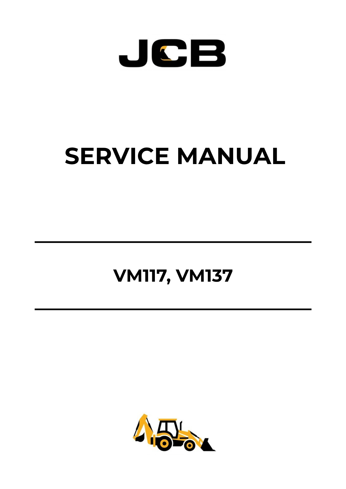 JCB VM117 & VM137 Service Manual PDF | Repair Manual 9813-4900 Download