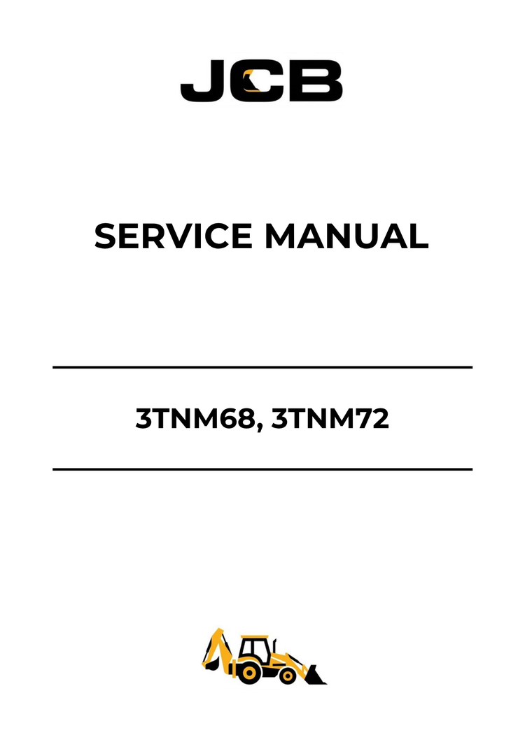 JCB/YANMAR 3TNM68, 3TNM72 Service Manual 0BTNM/G00100 PDF