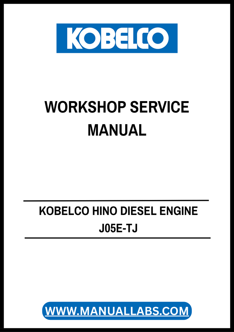 FIAT Kobelco Hino J05E-TJ Diesel Engine Workshop Service Manual KSS-Z4J5-001E PDF Download