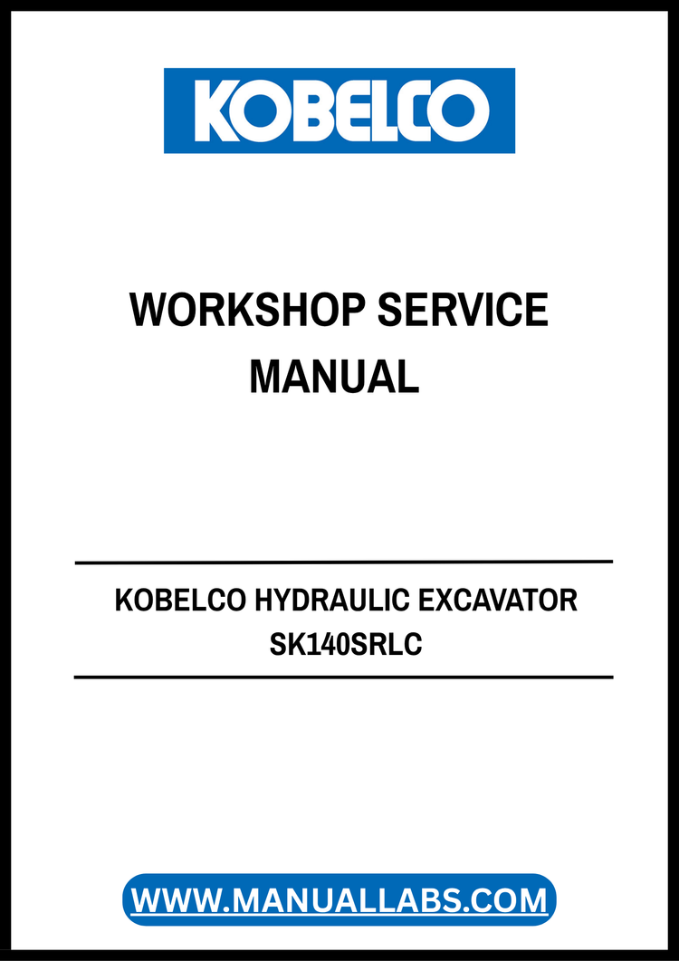 KOBELCO SK140SRLC Hydraulic Excavator Workshop Service Manual S5YY0020E01 PDF