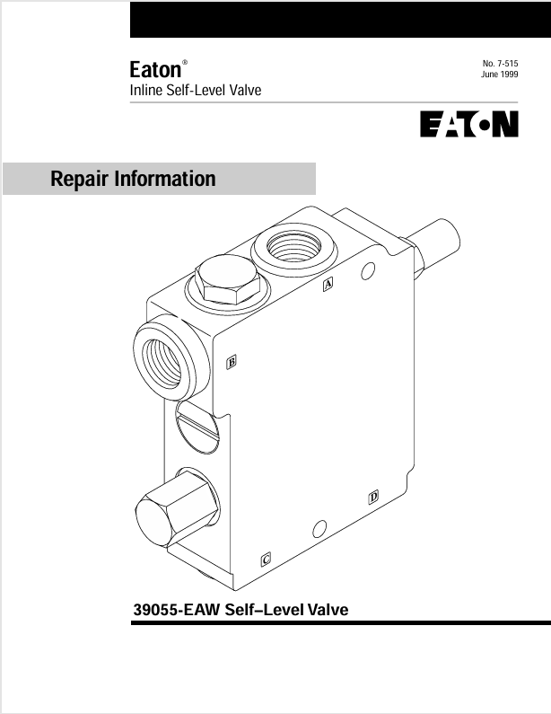 Mustang Eaton 39055 (915093) Repair Manual PDF Download | Service Guide