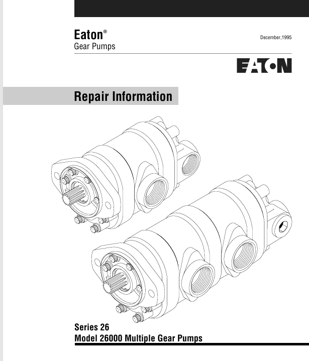 SEO Title Mustang Eaton Series 26 Model 26000 (915105) Repair Manual PDF – Service, Maintenance & Troubleshooting Guide