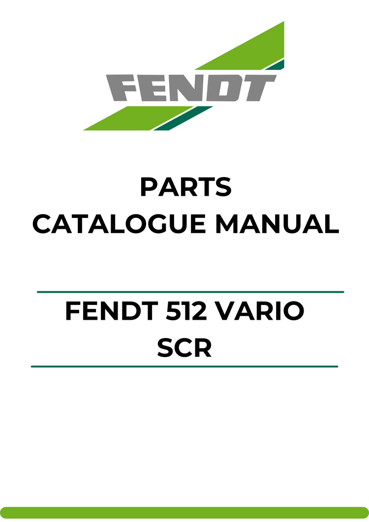 PARTS CATALOG MANUAL - FENDT 512 VARIO SCR (413/00101-99999) PDF FILE