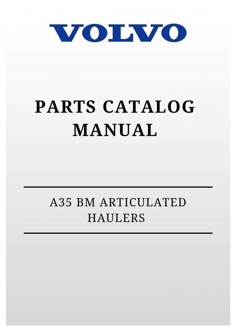 VOLVO DD100C PDI.54200000 ASPHALT COMPACTOR (COA) PART CATALOG MANUAL