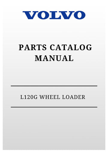 VOLVO L120G WHEEL LOADER PARTS CATALOG