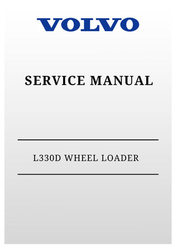 VOLVO L330D WHEEL LOADER SERVICE