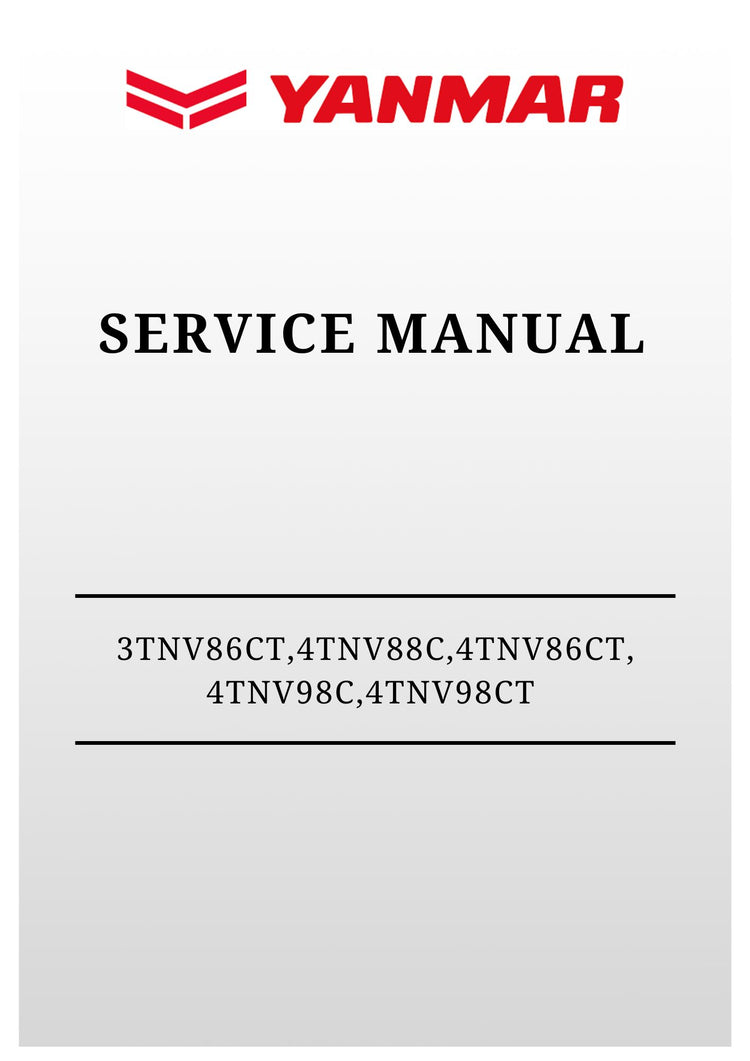 GEHL 3TNV88C, 3TNV86CT, 4TNV88C, 4TNV86CT, 4TNV98C & 4TNV98CT Engine Service Manual (50950137) PDF Repair Guide