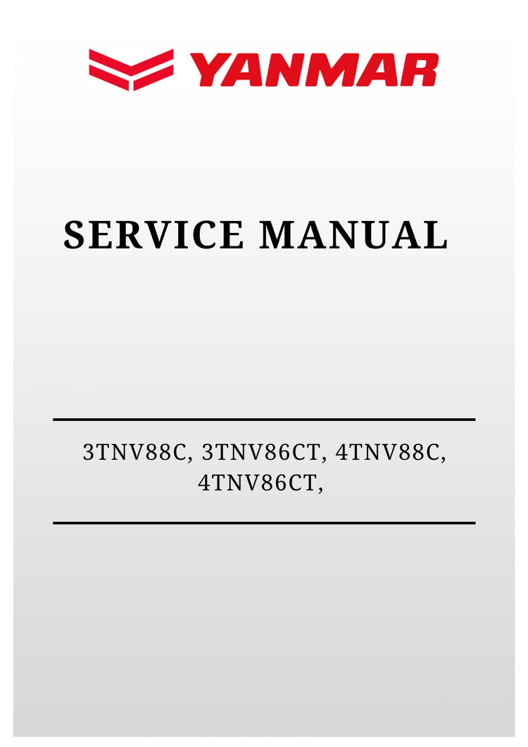 MUSTANG 3TNV88C, 3TNV86CT, 4TNV88C, 4TNV86CT & 4TNV98C (50950137) Service Repair Manual