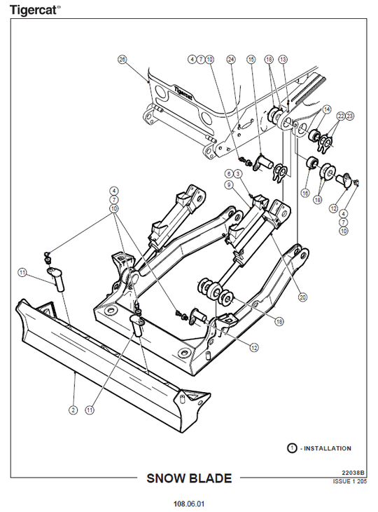 TIGERCAT 1065 FORWARDER PARTS CATALOGUE MANUAL (10650101 - 10650300)